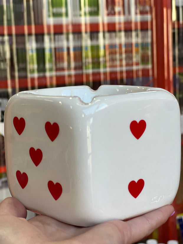 LUCKY HEART DICE ASHTRAY