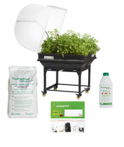 Medium Raised Garden Bed with VegeCover 1m x 1m STARTER  PACK WITH TROLLEY