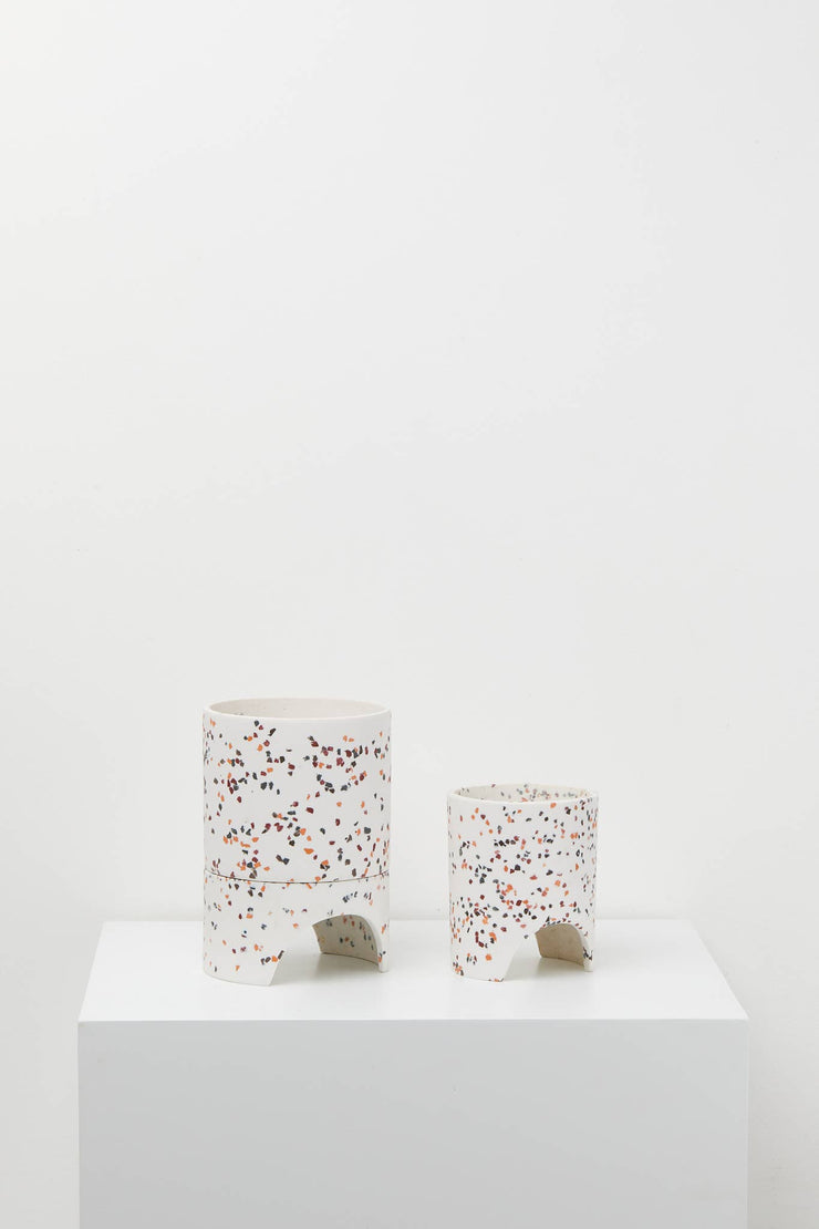 Small Archie Pot - White Terrazzo