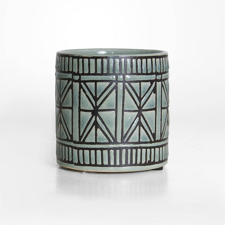 Ceramic Pot -  11x11x11cm